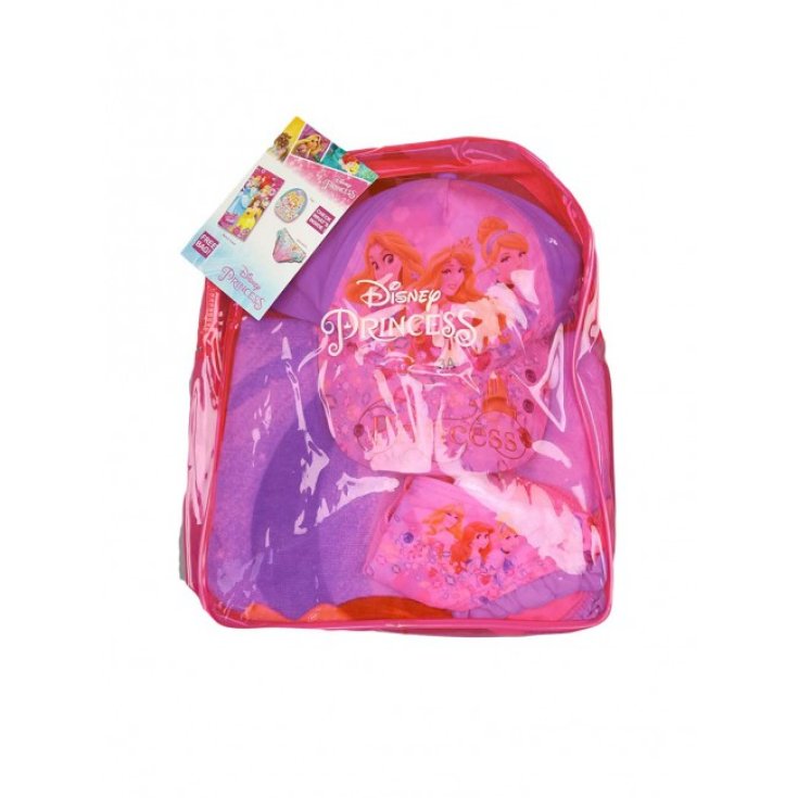 Set mare zaino telo cappello costumino slip costume da bagno bimba bambina Principesse Disney 5A