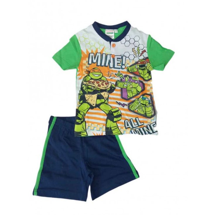 Pigiama maglia maglietta pantaloncino bimbo bambino Tartarughe Ninja 5A