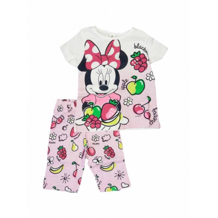 Pigiama maglia maglietta pantaloncino bimbo neonato Disney baby Minnie rosa 24 m