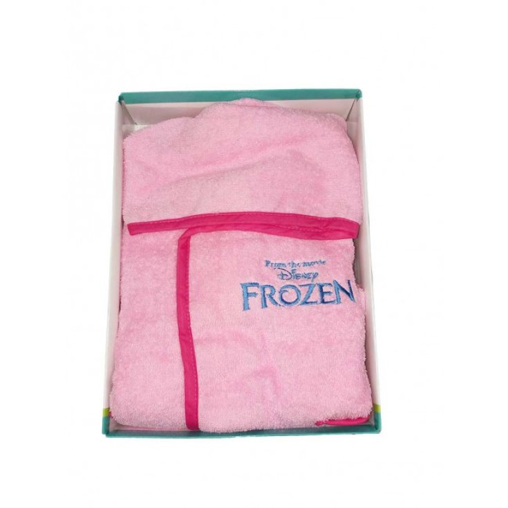Accappatoio bimba spugna cotone neonato Disney Frozen rosa 18 m