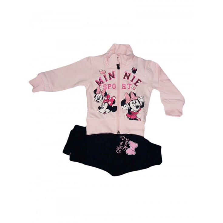 Completo tuta 2pz maglia maglietta pantalone bimba neonato Arnetta Disney baby Minnie 1 - 3 mesi