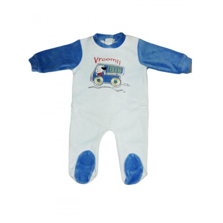 Tuta tutina ciniglia bimbo neonato Ellepi cielo 1 m