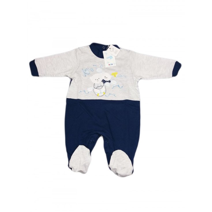 Tuta tutina cotone bimbo neonato Will B grigio 6 - 9 mesi