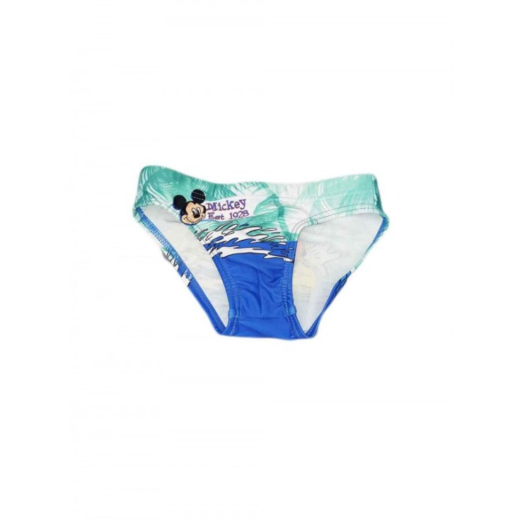 Costumino slip costume da bagno bimbo bambino Disney Mickey verde 4A