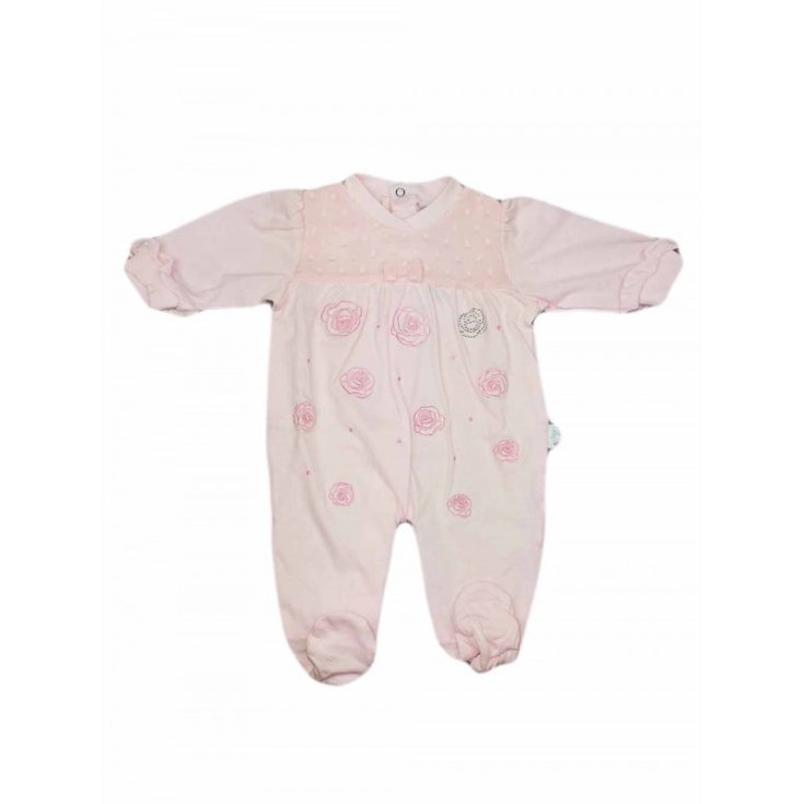 Tuta tutina cotone bimba neonato ellepi rosa 3 m