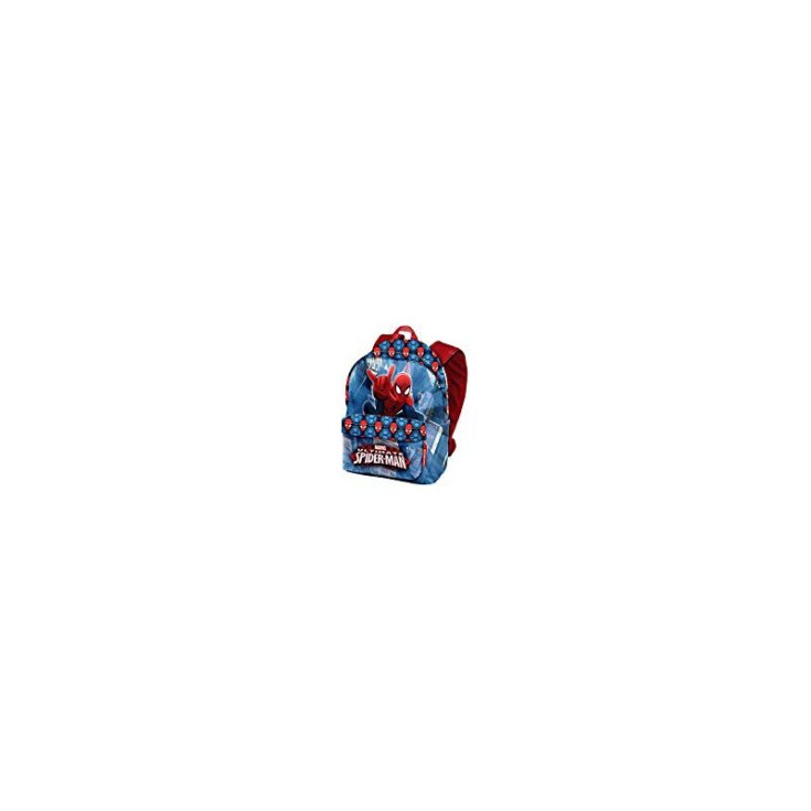 Zaino bimbo bambino Karactermania spiderman 42cm blu TU