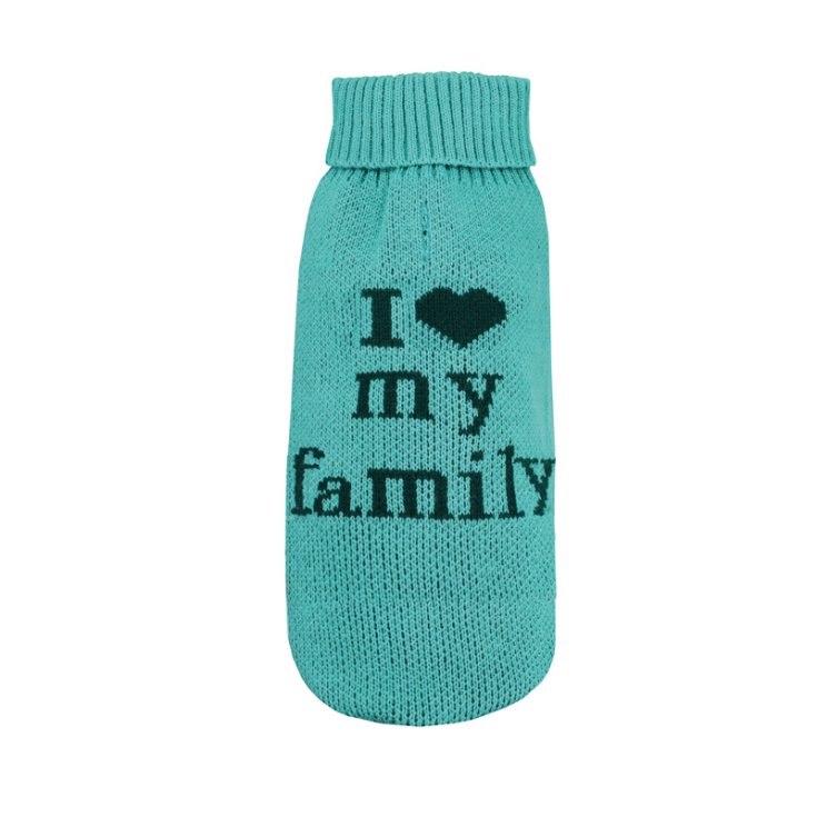 RECORD MAGLIONCINO I LOVE MY FAMILY AZZU