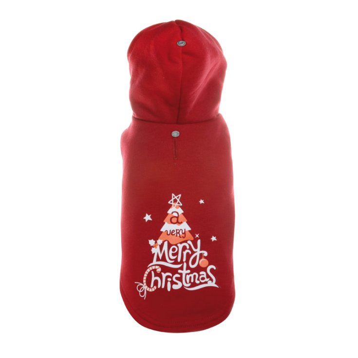 RECORD FELPA BUON NATALE ROSSO XL PETTO: