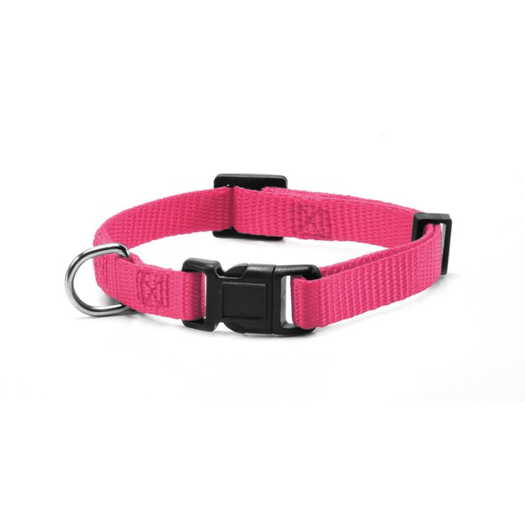RECORD COLLARE NYLON CON CLIP ROSA S 1,5