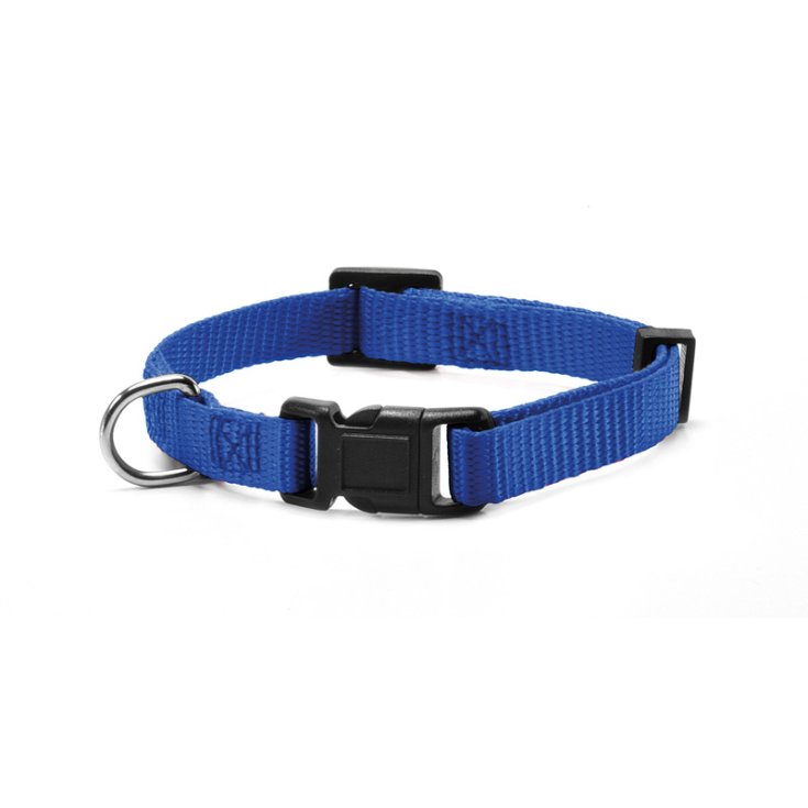 RECORD COLLARE NYLON CON CLIP BLU 2,5X48