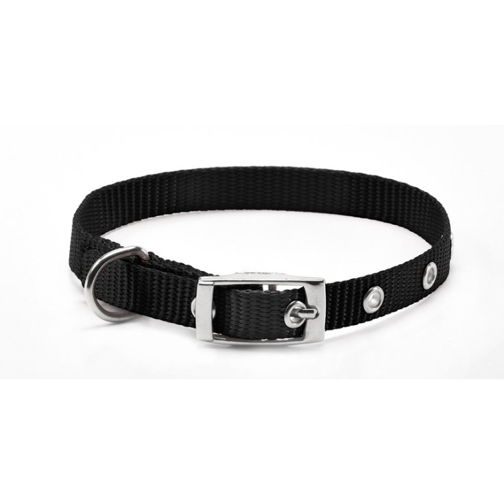 RECORD COLLARE NYLON CON FIBBIA NERO 1,5
