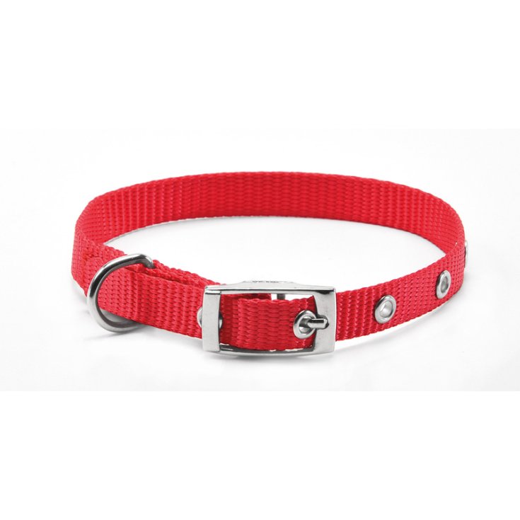 RECORD COLLARE NYLON CON FIBBIA ROSSO 2,