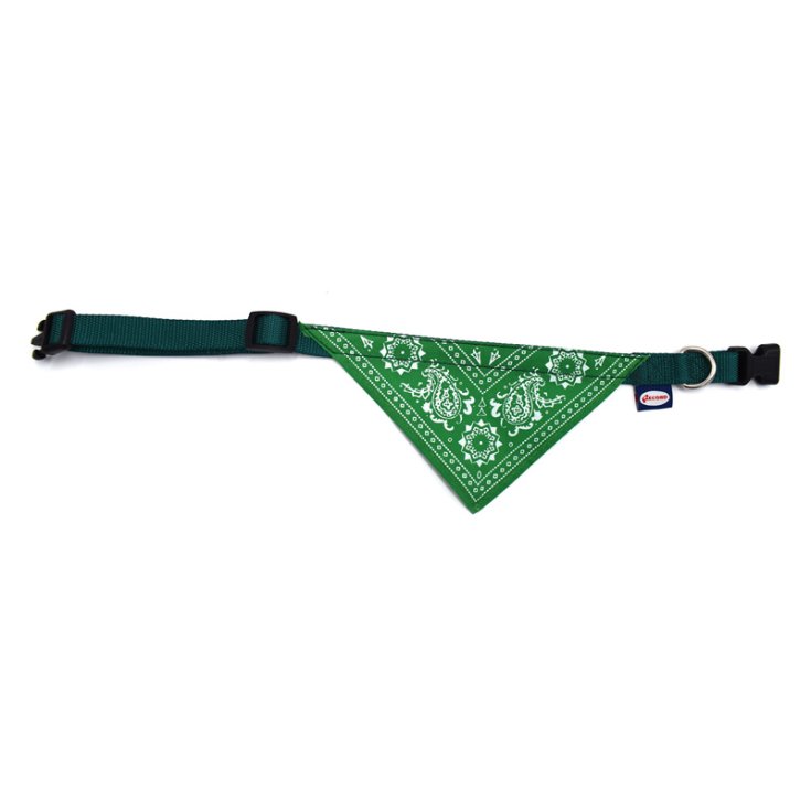 RECORD COLLARE NYLON BANDANA VERDE 1,9X4