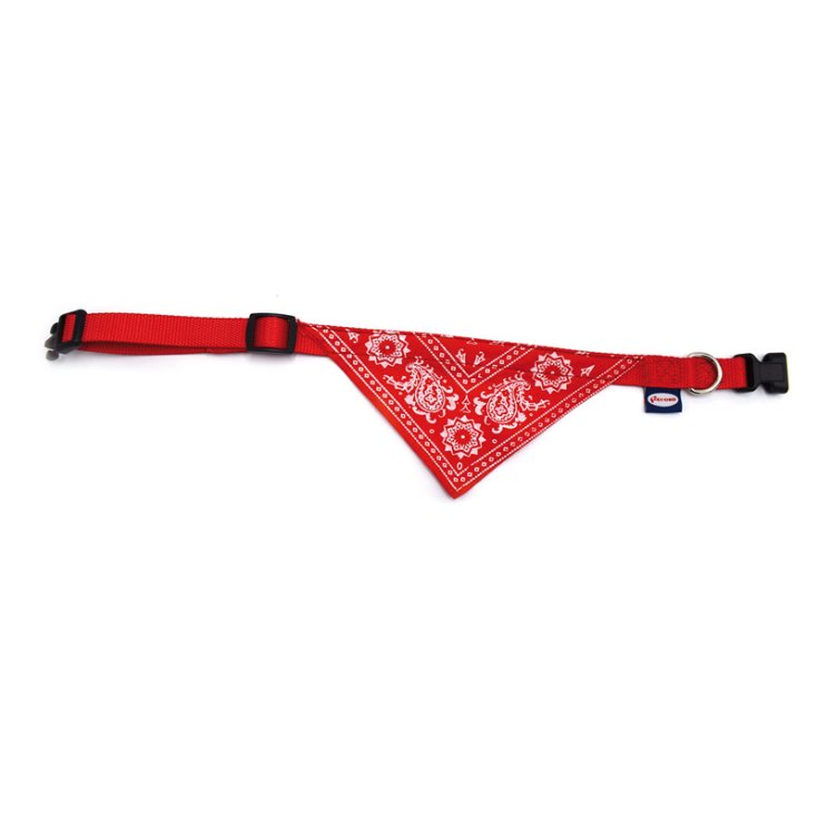 RECORD COLLARE NYLON BANDANA ROSSO 2,5X6
