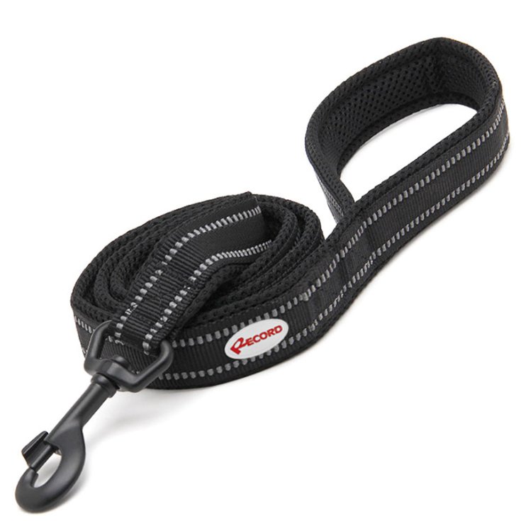 RECORD ACTION GUINZAGLIO NERO M 2X110 CM