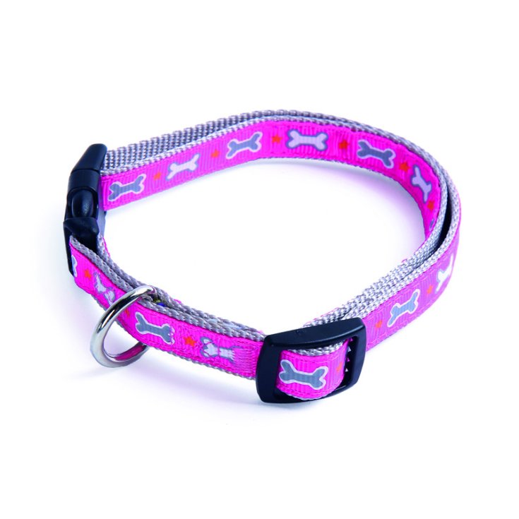 RECORD OSSICINI COLLARE NYLON ROSA 1,6X3