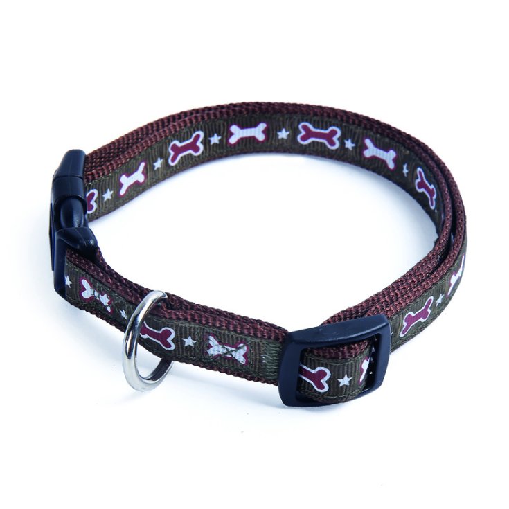 RECORD OSSICINI COLLARE NYLON MARRONE 2,