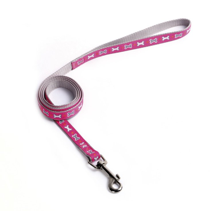 RECORD OSSICINI GUINZAGLIO NYLON ROSA 1X