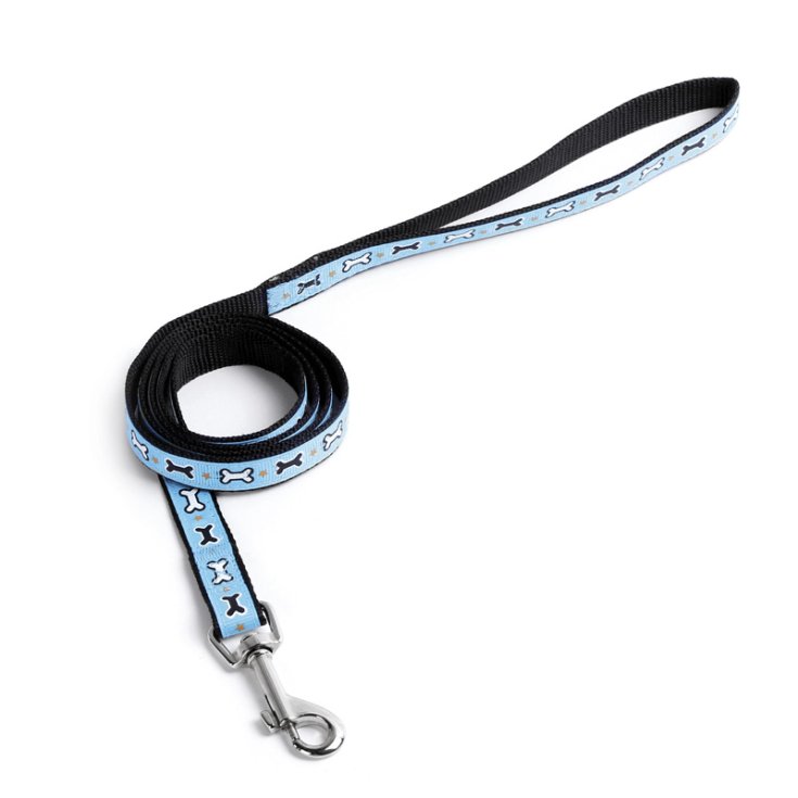 RECORD OSSICINI GUINZAGLIO NYLON AZZURRO
