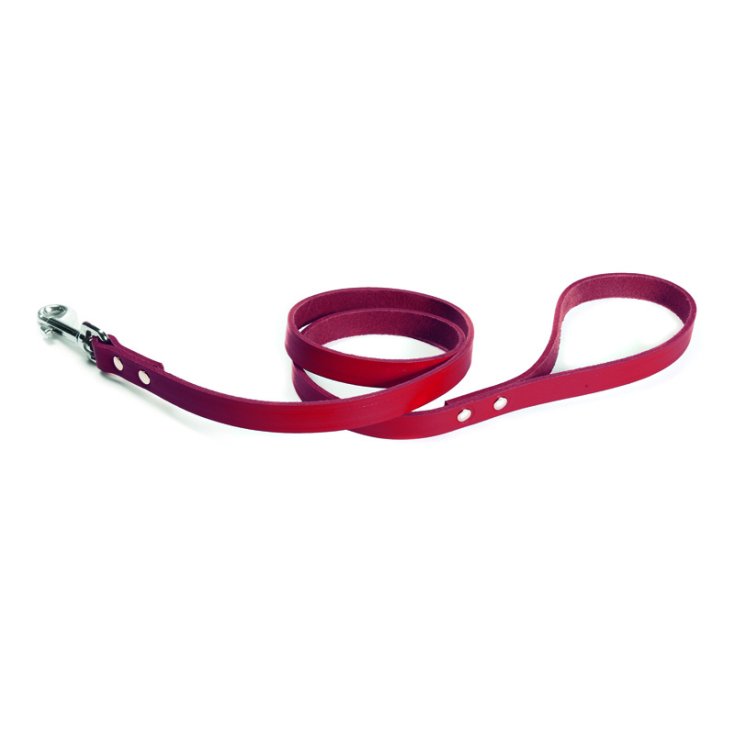 RECORD GUINZAGLIO CUOIO ROSSO 1,3X90 CM