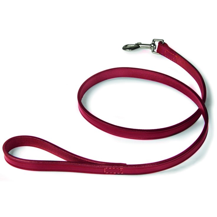 RECORD GUINZAGLIO CUOIO CUCITO ROSSO 1,3