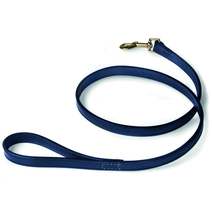 RECORD GUINZAGLIO CUOIO CUCITO BLU 1,8X1