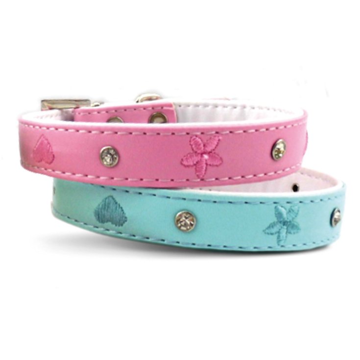 RECORD SPRING COLLARE ECOPELLE ROSA 1,5X