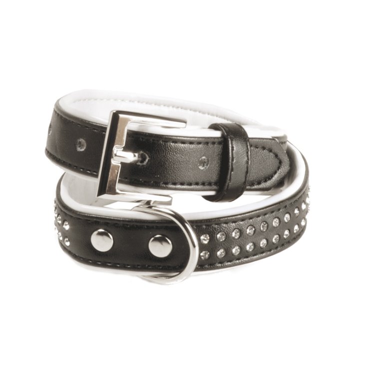 RECORD COLLARI SIMILPELLE CON STRASS NER