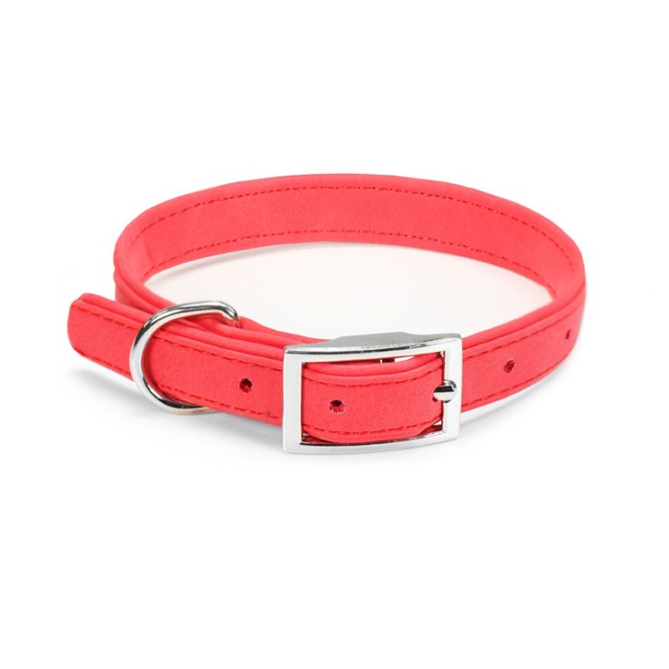 RECORD COLLARE CANE SIMILPELLE ROSSO XS