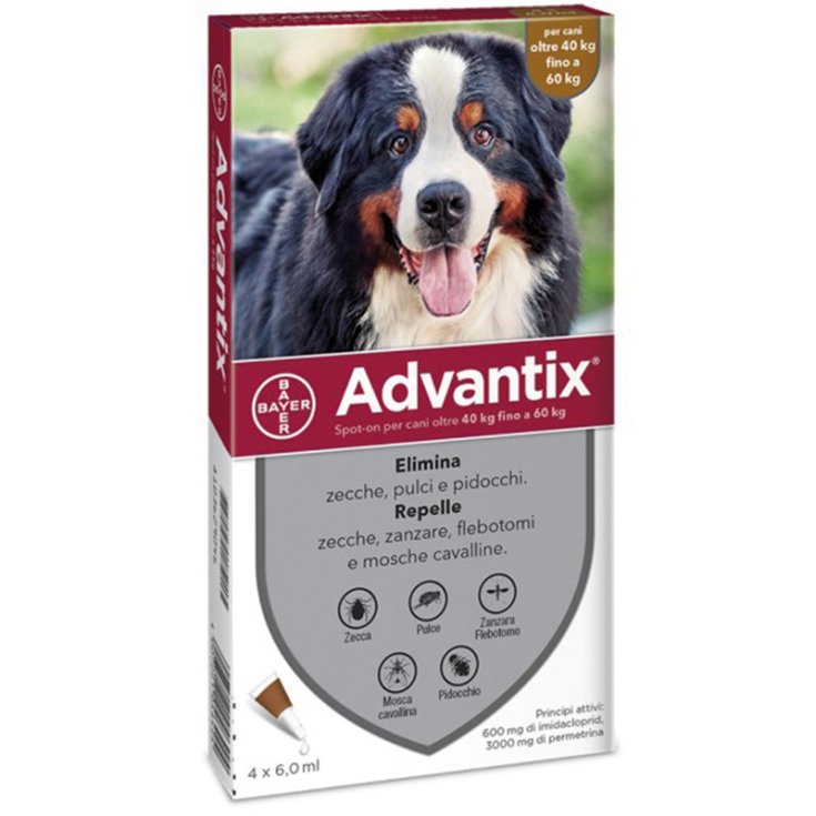 Advantix Spot-On 4 Pipette - Marrone 40 - 60 Kg